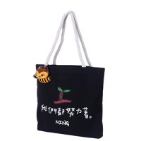 Canvas Tote Bag 12Oz Cute Fatty Cat Organic Cotton Tote Bag with Twisted Rope Handles