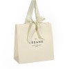 Luxury Beige Paper Bag Tote Bag with Flat Cotton Handle