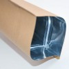 Biodegradable Aluminum Foil Lining Kraft Paper Stand Up Pouch with Clear Window