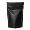 Biodegradable Resealable Matte Stand Up Zipper BLACK Stand Up Bag