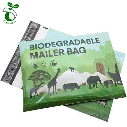 Self Adhesive Biodegradable Mailing Packaging Cornstarch Envelope 100% Compostable Poly Mailer Bag