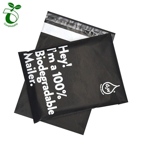 Self Adhesive Biodegradable Mailing Packaging Cornstarch Envelope 100% Compostable Poly Mailer Bag
