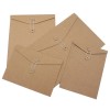 Fancy Kraft Paper Packaging A4 Size Envelope file Folder Bag with Button and String Closure