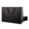 Luxury Black Paper Bag with Ribbon Handle