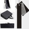 Luxury Black Paper Bag with Ribbon Handle