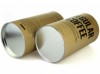 Biodegradable Cardboard Cylinder Packaging Box Coffee Packaging Paper Tube with Window