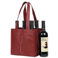 Custom Logo Printed Non-woven Wine Bag