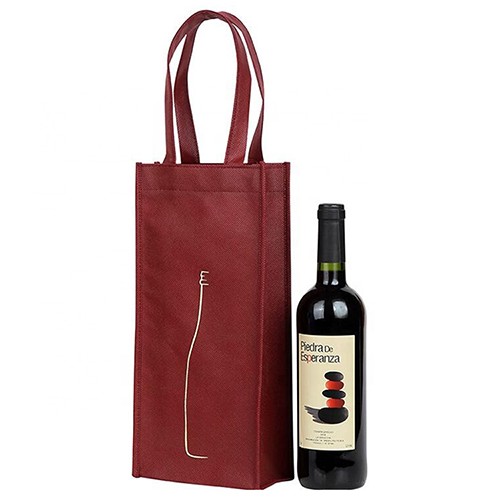 Custom Logo Printed Non-woven Wine Bag