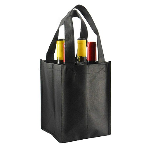 Custom Logo Printed Non-woven Wine Bag