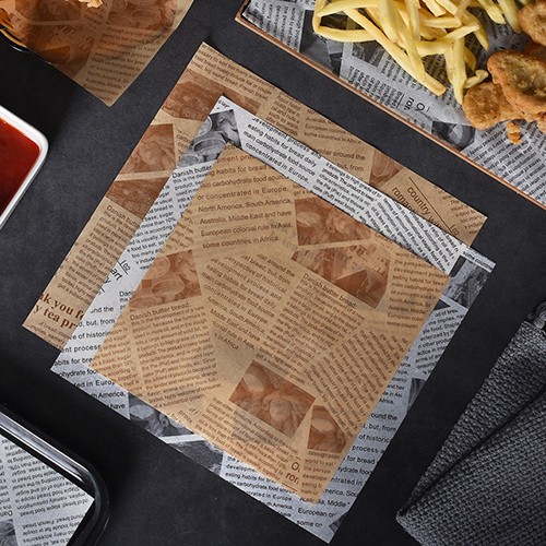 Food Wrapping Printed Wax Paper Sheets