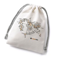 Customized Promotion Cotton Canvas Drawstring Small Pouch Bag