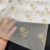 20gsm Tissue Paper Gold Logo Wrapping Paper for Clothes Shoes Wine Packaging