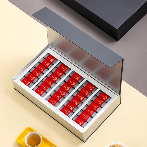 Premium Flip Top Cardboard Tea Box Magnetic Closure Gift Box
