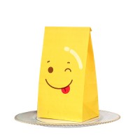 Emoji Kraft Paper Bag Cookie Chocolate Candy Bag