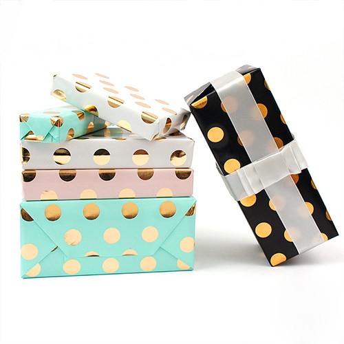 Spot Gold/Sliver Foil Wrapping Paper
