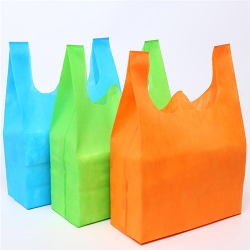 Reusable Non-woven Vest Bag Durable T-Shirt Bag