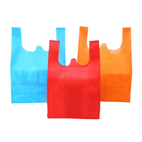 Reusable Non-woven Vest Bag Durable T-Shirt Bag