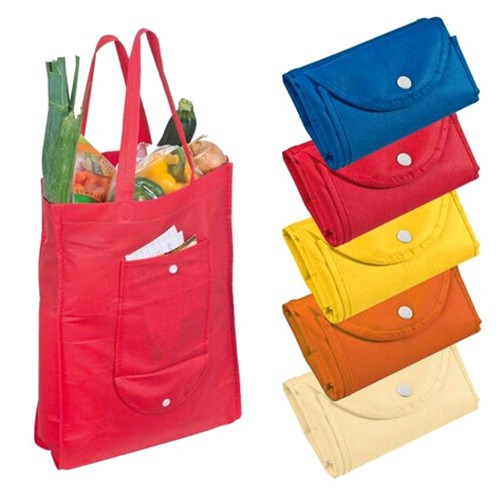 Foldable Shopping Bag Reusable Non-woven Tote Bag Colorful Grocery Bags