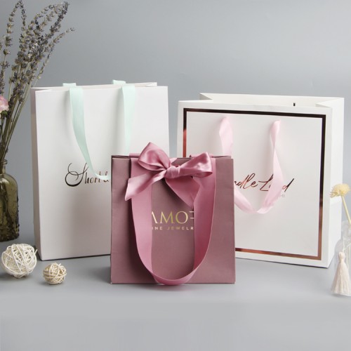 Boutique Bag Solid Color Printing Paper Bag