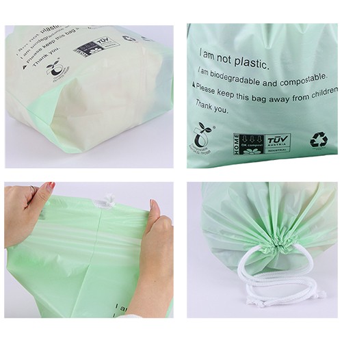 Biodegradable Plastic Drawstring Bags