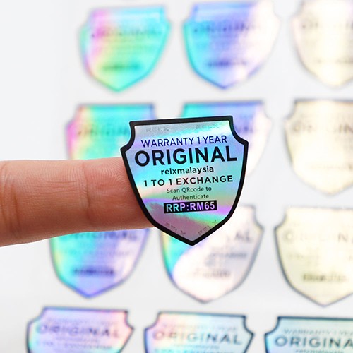 Waterproof Self Adhesive Holographic Stickers