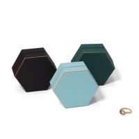 Fancy Hexagon Shaped Jewelry Boxe Paper Cardboard  Pendant Ring Necklace Bracelet Packaging Box