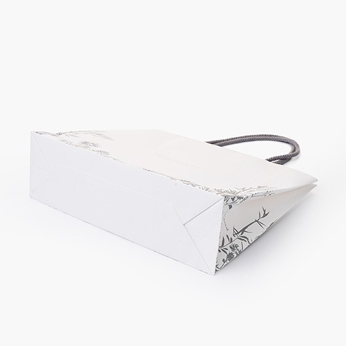 Luxury Private Brand Paper Bag with side button secure