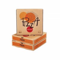 Colorful Printing Kraft paper pizza box disposable pizza take-out packing box