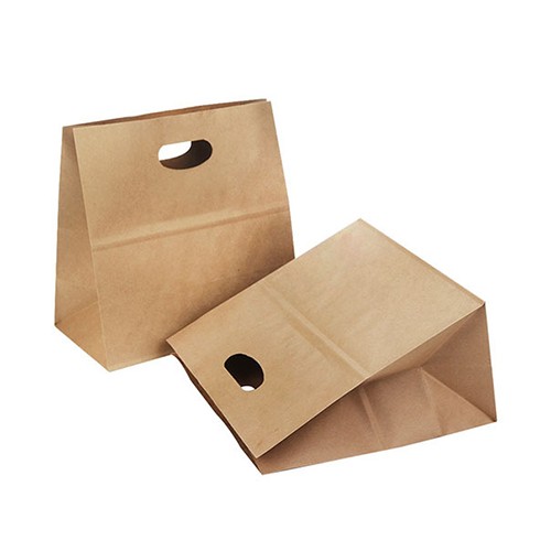 Kraft Paper Bag with Die Cut Handle