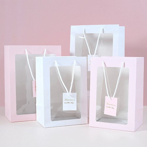 Paper Bag Gift Bag with SEE ME Window