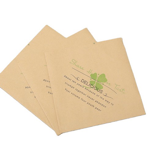 Disposable Kraft Paper Bags Sandwich Wrappers Triangle Bags Greaseproof Paper Bag