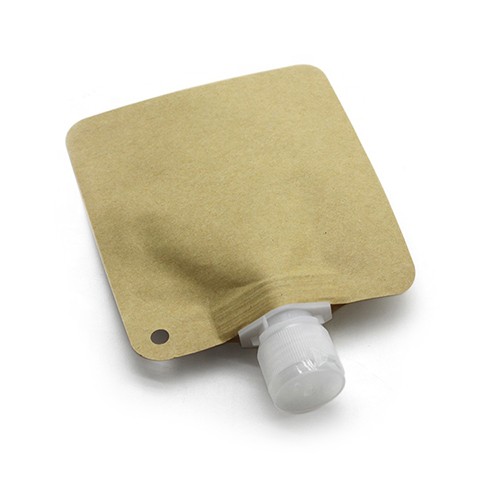 Biodegradable Kraft Refill Spout Pouch Liquid Hand Soap Stand Up Bag