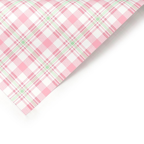 Pastel Pink Blue and Purple Easter Gingham Multi Wrapping Paper Sheets