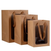 Kraft Paper Bag with SEE ME Window