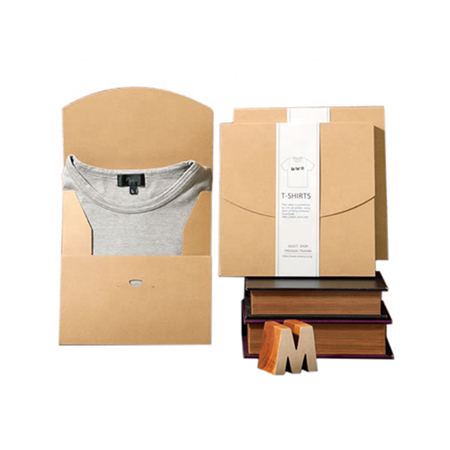 T-shirt Envelope Packaging Kraft Envelope With Custom Paper Sleeve