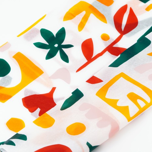 Custom Colorful Printing 40GSM Wrapping Paper