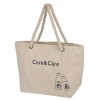 Cotton Canvas Tote Bag with Twisted Rope handle