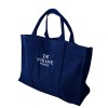 Premium Large Capacity Canvas Tote Bag with Side Snap Botton Up